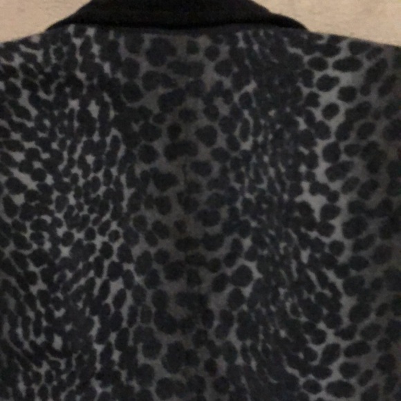 KENZO PARIS GRAY BROWN ANIMAL PTINT BLAZER - SIZE SMALL - Picture 7 of 11